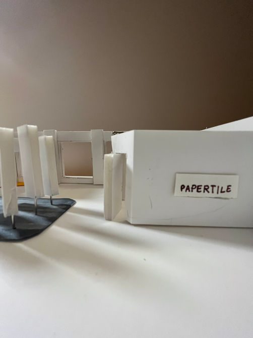 PAPERTILE Showroom - Scale model