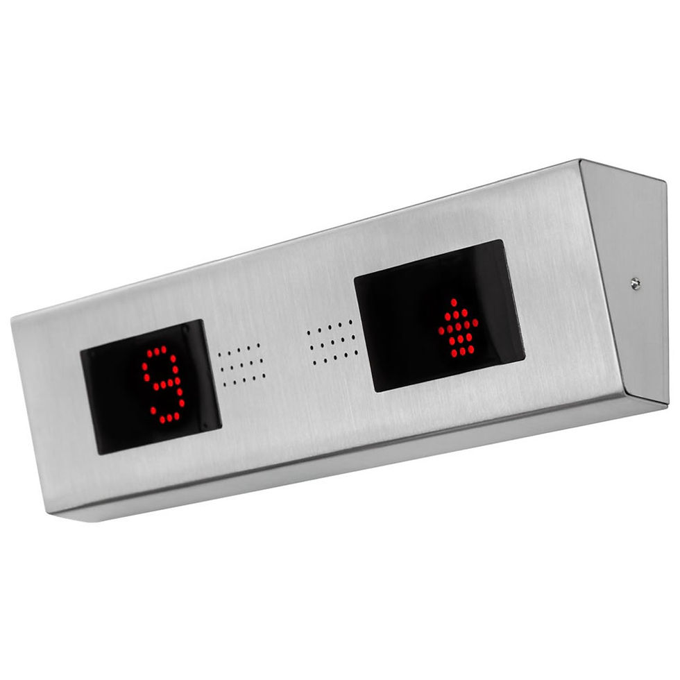 Display Aço Inox de Sobrepor Horiz