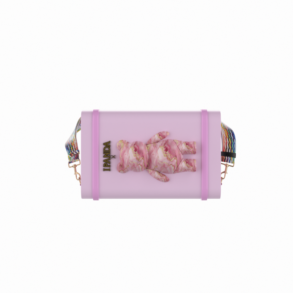 iPanda Sugar Cube Clutch Bag Art Edition PINK