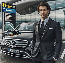 DALL·E 2024-04-17 11.36.44 - An image of a chauffeur dressed in a formal suit standing in 