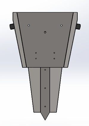 Zijaanzicht cad