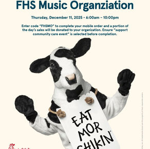Spirit Day @ CFA - Mar 3 - Code: FHSMO