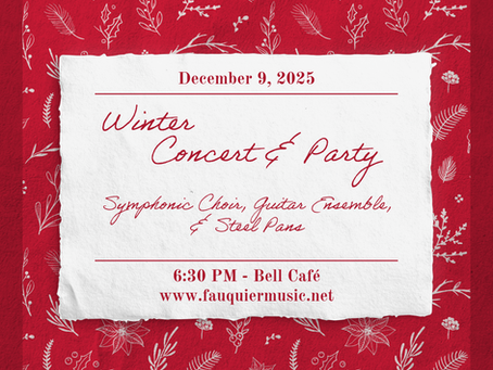 Choir, Guitar, Steel Pans - Concert & Party on Dec 9!