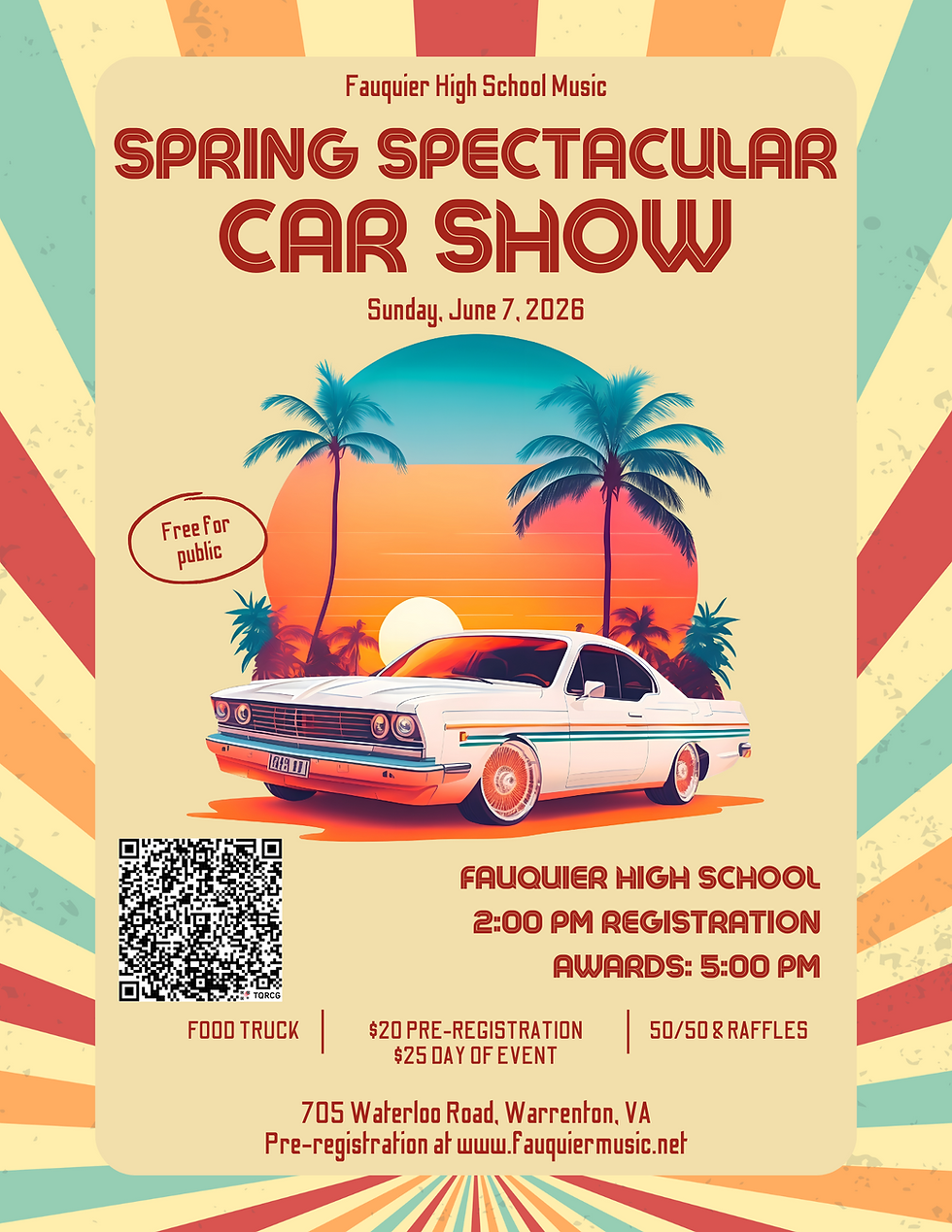 Annual Car Show! Sunday, June 7th