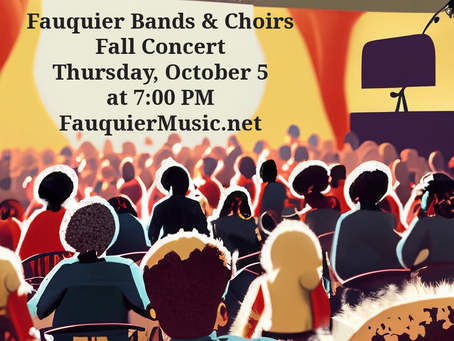 Fall Band & Choir Concert - October 5th!
