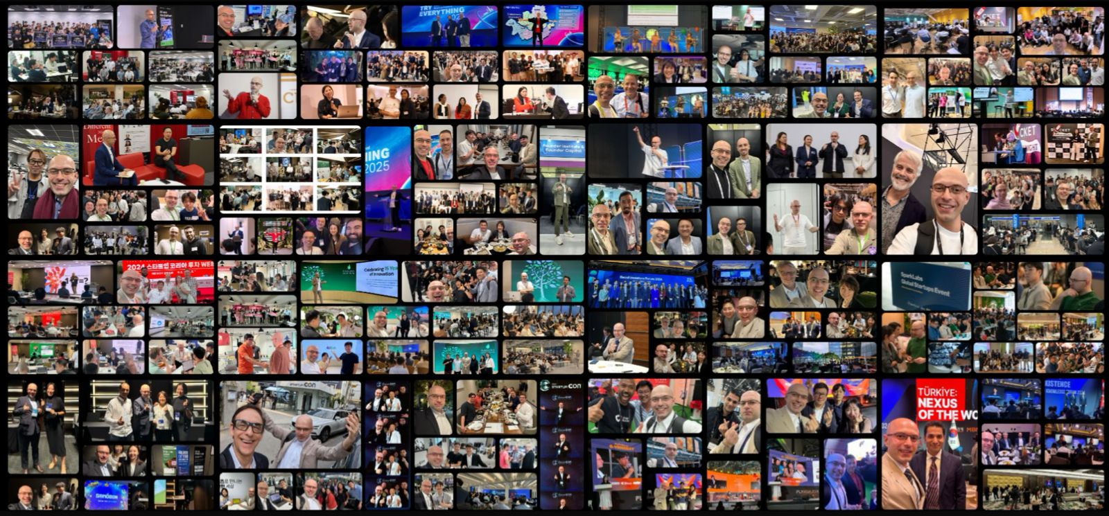 Openfor.co founders and community at startup events around the world
