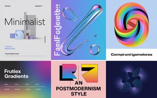 טרנדים עכשוויים בעיצוב גרפי: ממינימליזם ועד גרדיאנטים מורכבים