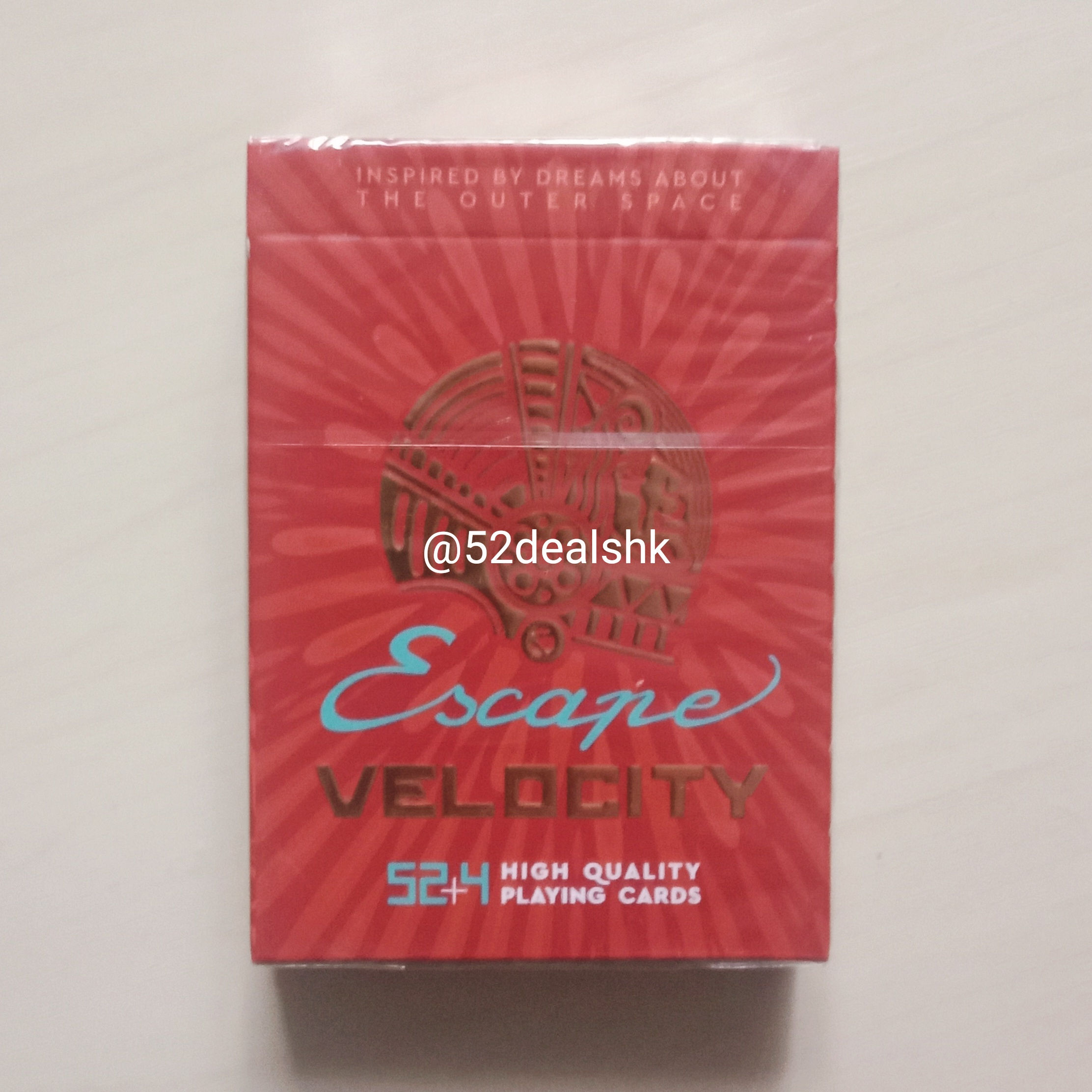 Escape Velocity Playing Cards Cartamundi - Red (宇宙逃逸速度撲克牌 啤牌 - 紅色)