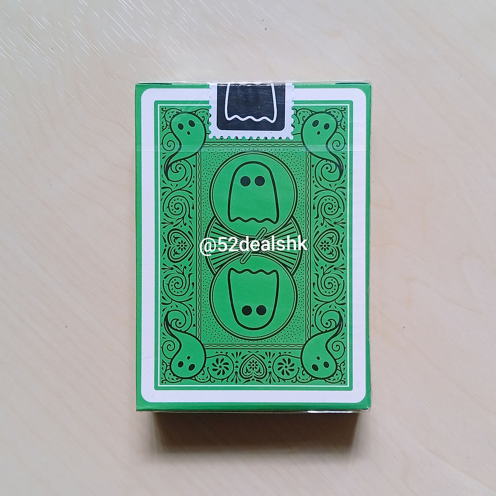 Bicycle Boo Back Playing Cards-Green (Bicycle啤牌-幽靈牌背撲克牌-綠色)