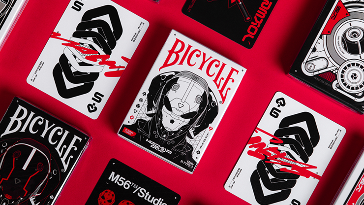 縮圖：Bicycle Machine56 R-TYPE/3 White Playing Cards (Bicycle啤牌-機械56 R-型/3 白色撲克牌)