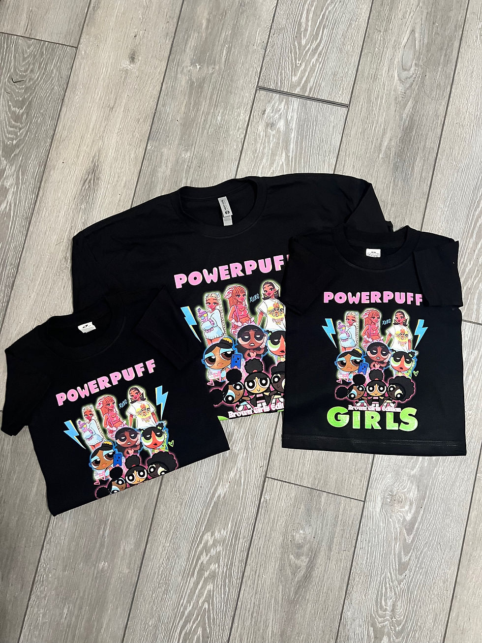 Thumbnail: POWERPUFF GIRLS BROWN GIRLS EDITION TEE