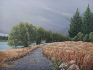 grasses weeping willows natural colours