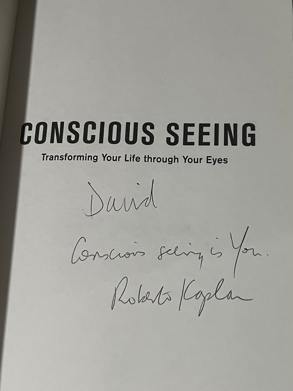 Thumbnail: Conscious Seeing BOOK