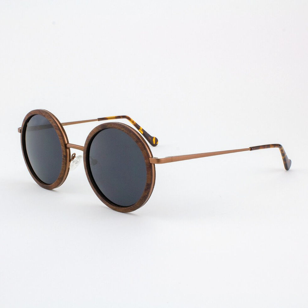 Thumbnail: Largo - Metal & Wood Sunglasses