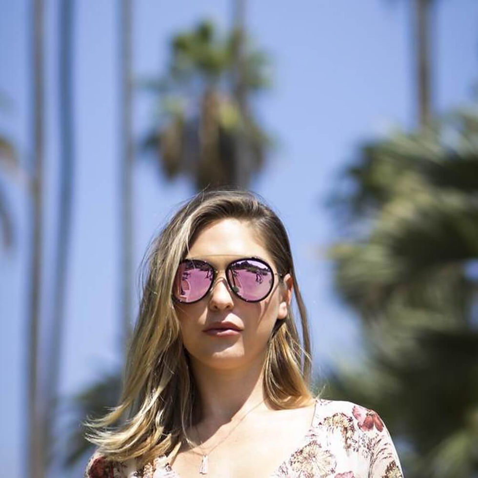 Thumbnail: FARMINDALE | CA13 - Polarized Circle Round Brow-Bar Fashion Sunglasses