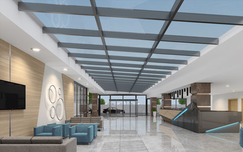 3ds max, 3d modeling, 3d designs, 3d animation, texturing, 3d render, corona render, photoshop, 3d artist Çağdaş Duyal, hospital project, interior, hospital reception design.