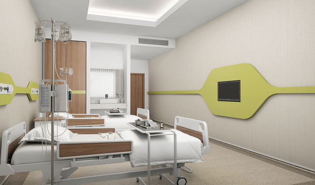 3ds max, 3d modeling, 3d designs, 3d animation, texturing, 3d render, corona render, photoshop, 3d artist Çağdaş Duyal, hospital project, interior, hospital room design.