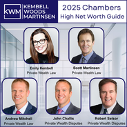 KWM and five partners recognized by Chambers and Partners in its High Net Worth Guide for 2025. 