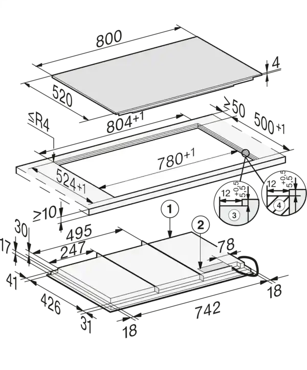 Miniatura:  Індукційна поверхня KM 7878 FL