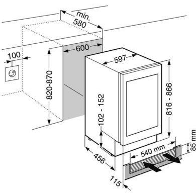 Прев'ю: Вбудована винна шафа LIEBHERR UWTgb 1682