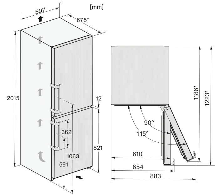 Miniatura: Lodówka KFN 4799 DDE