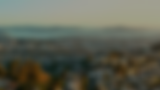 Dusk in San Francisco overlooking the city and bay