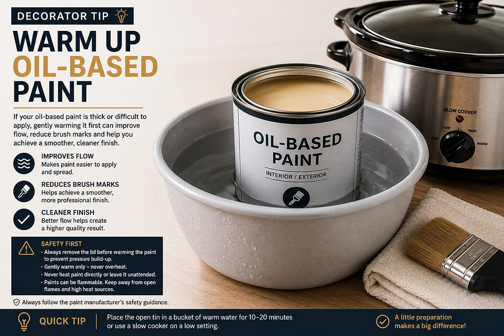 Simple Tip: Warming Up Oil-Based Paint