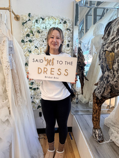 She Said Yes to the Dress at Bridal Box
