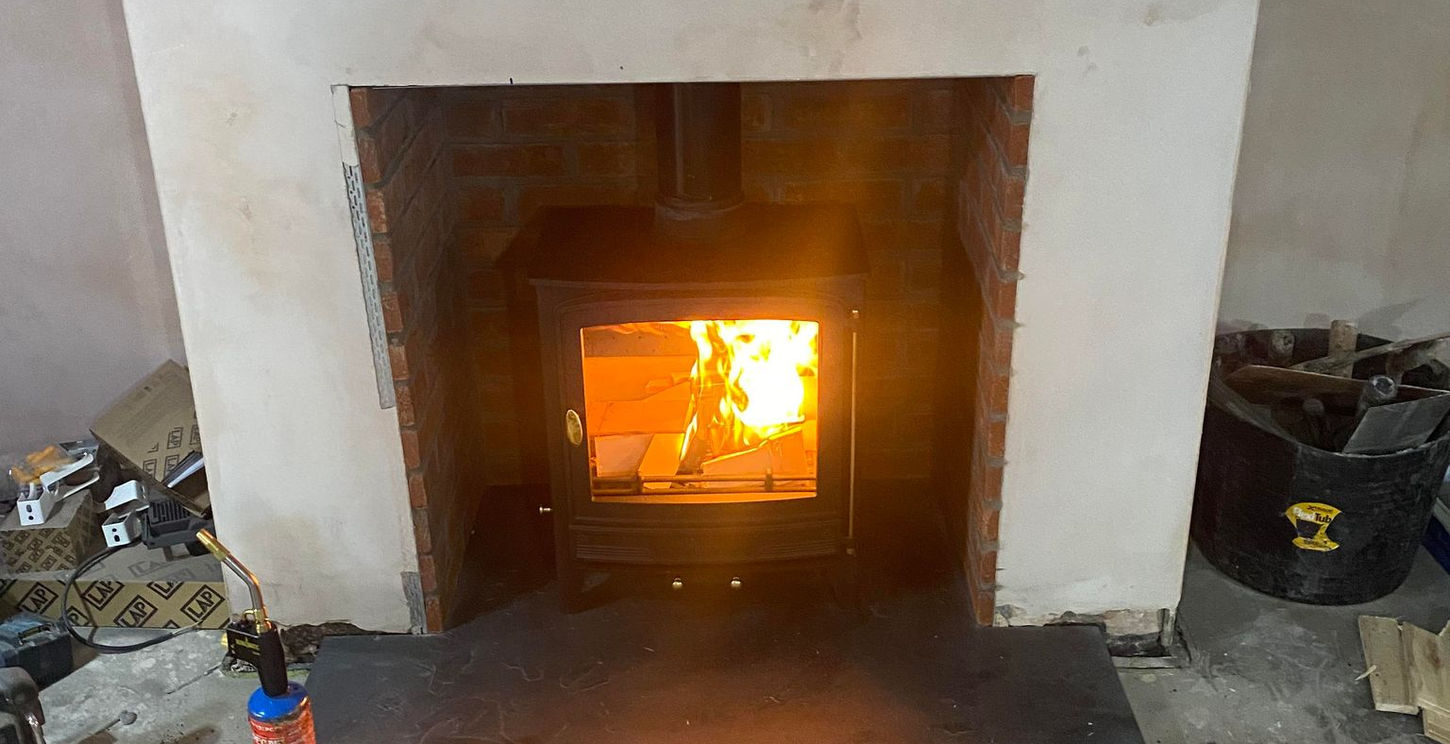 log burner installation