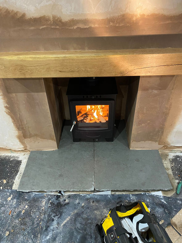 log burner installation