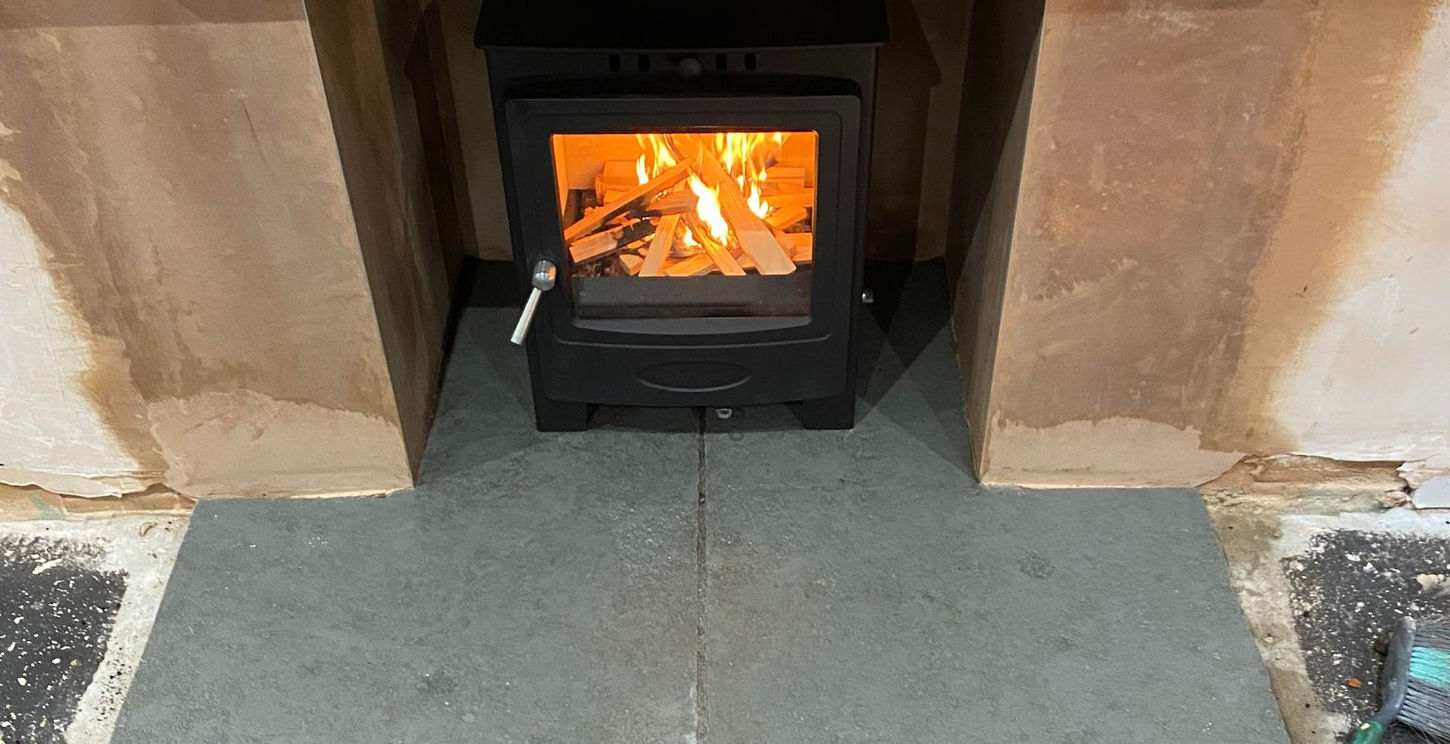 log burner installation