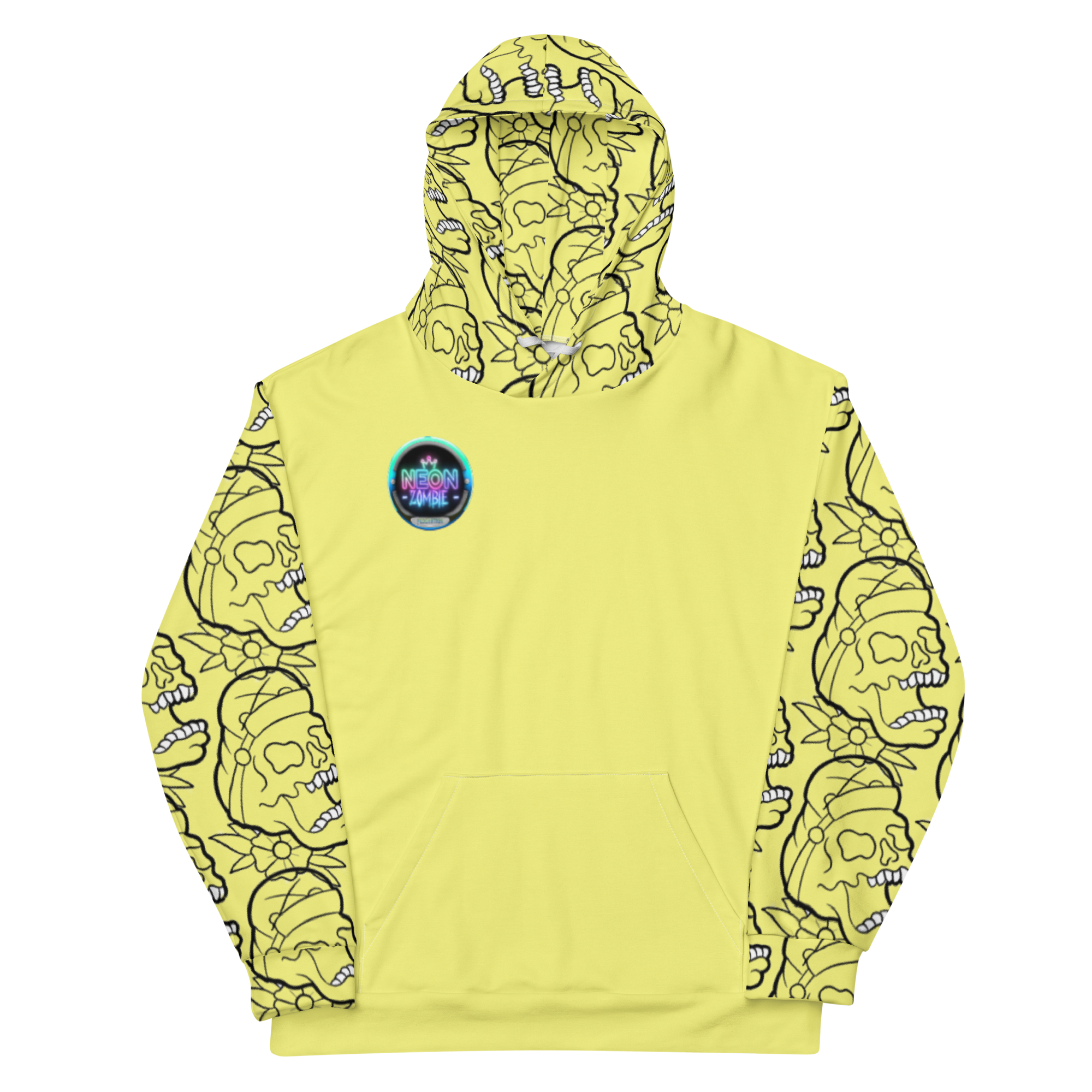 Yellow zombie Unisex Hoodie