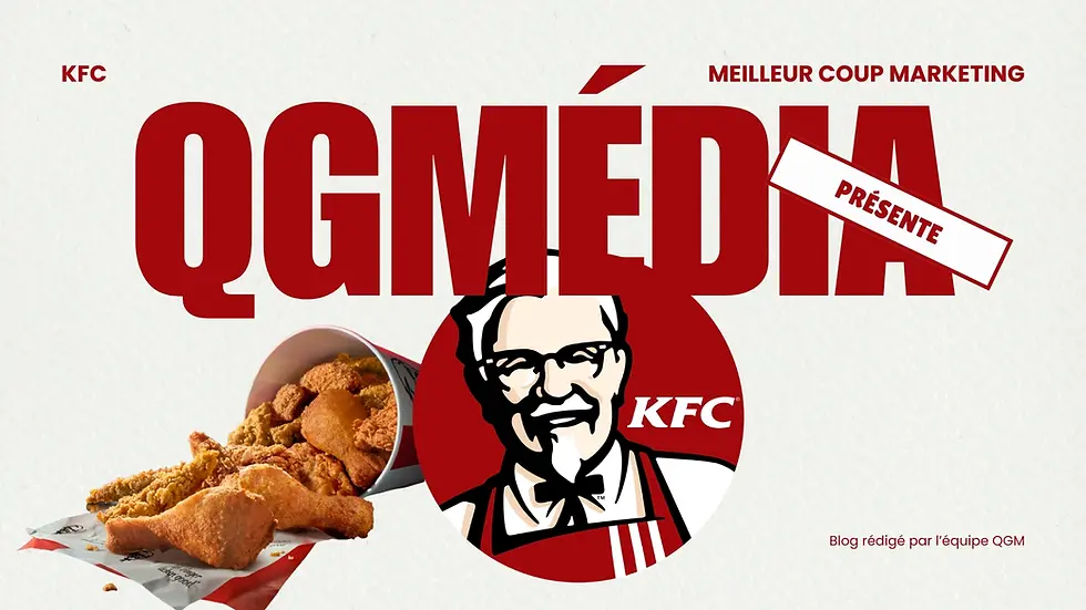 Meilleur coup marketing de KFC présenté et rédigé par QGMédia Drummondville.