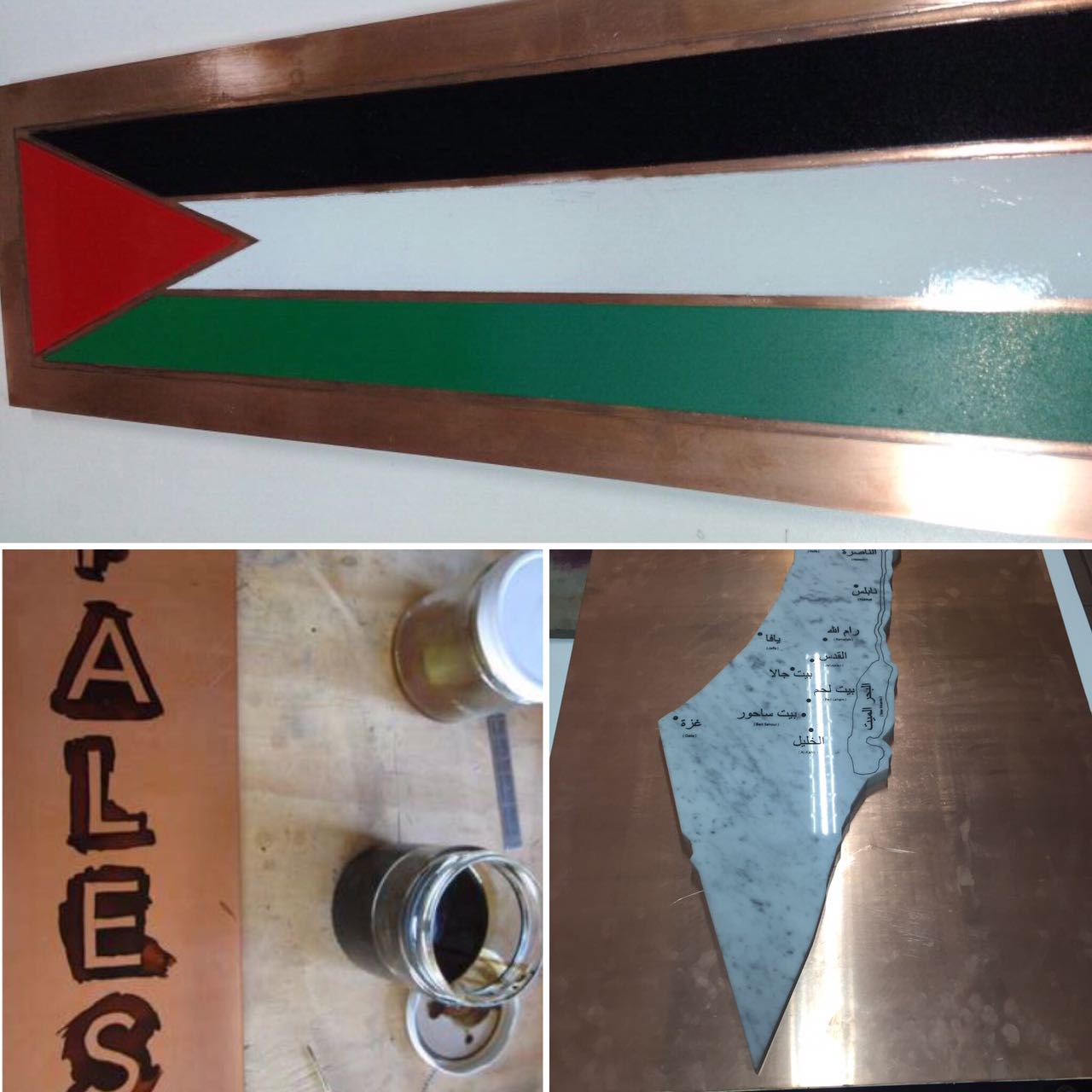 Proceso de grabado y pintado