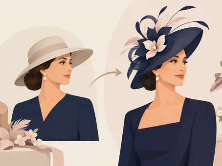 A Mother of Groom Hat Transformation in Couture