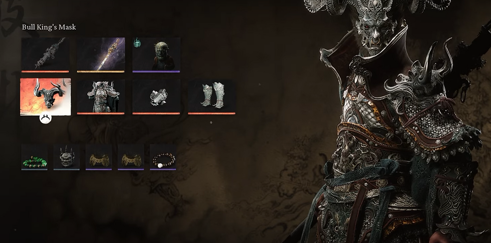 Bull king dark Iron staff and curios