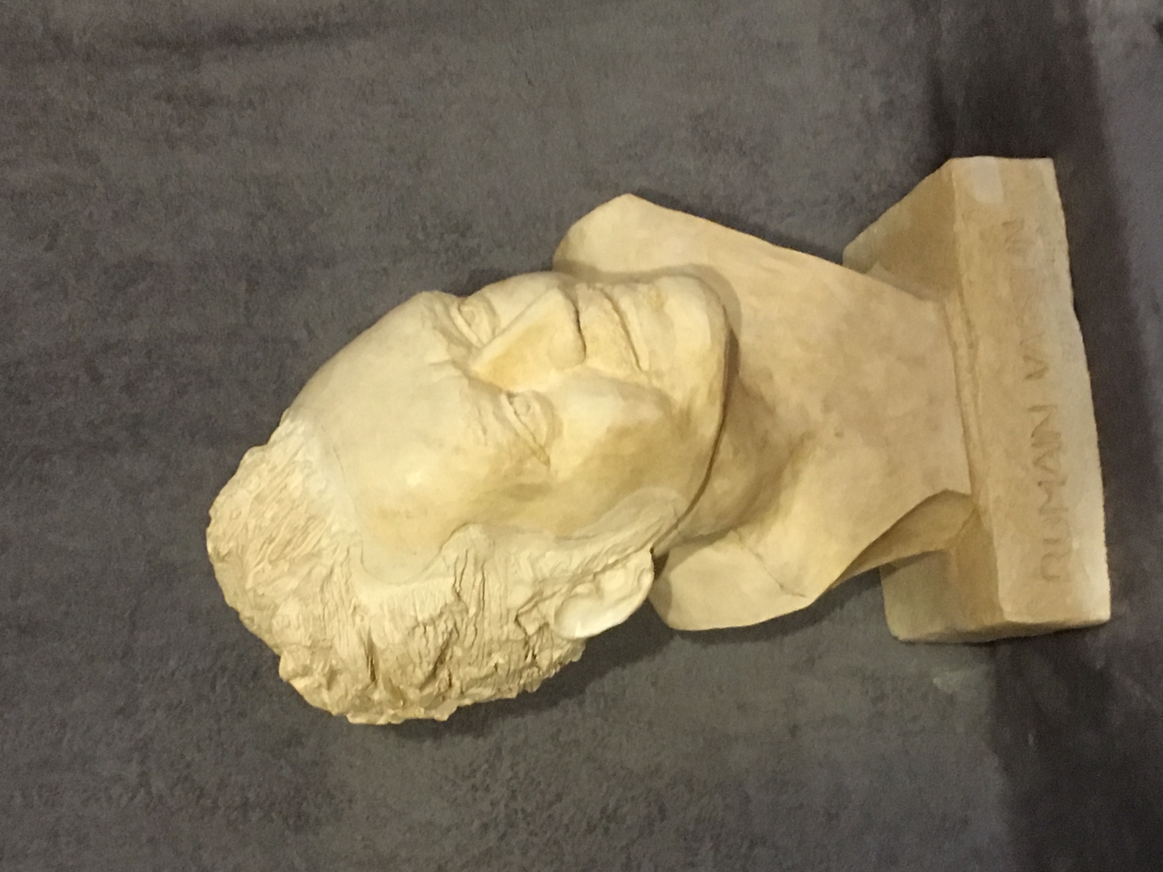 terracotta bust of R Vasselin