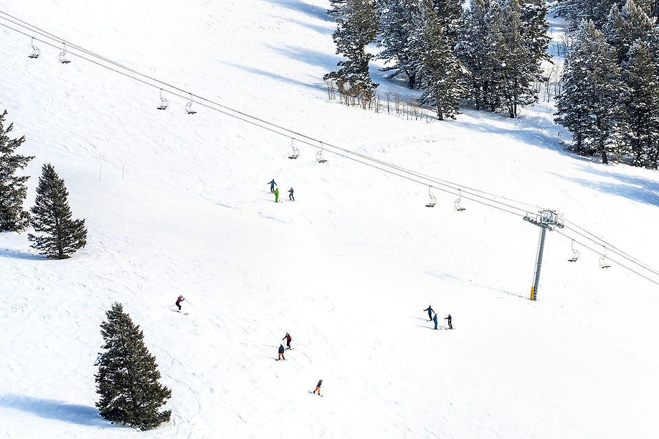 Skifahrer in Jackson Hole