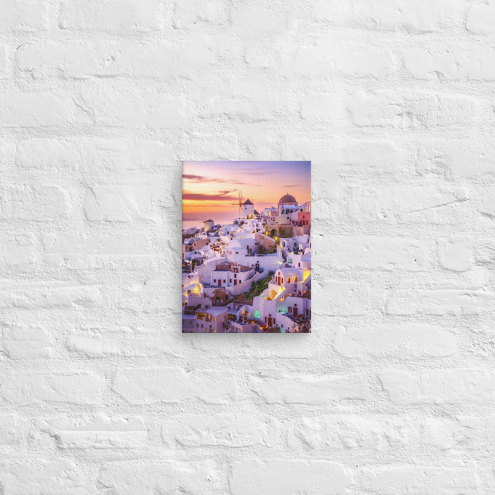 Thumbnail: Santorini Sunset - Canvas