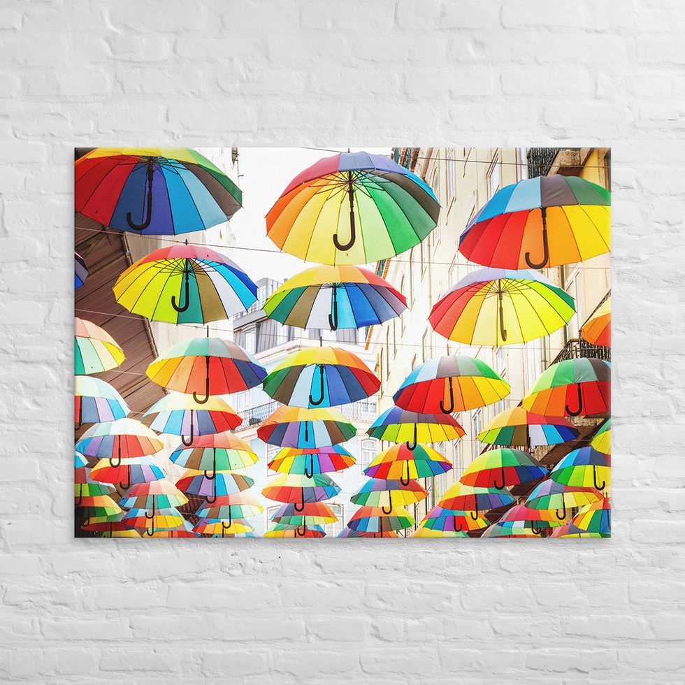 Thumbnail: Umbrellas in Portugal - Canvas
