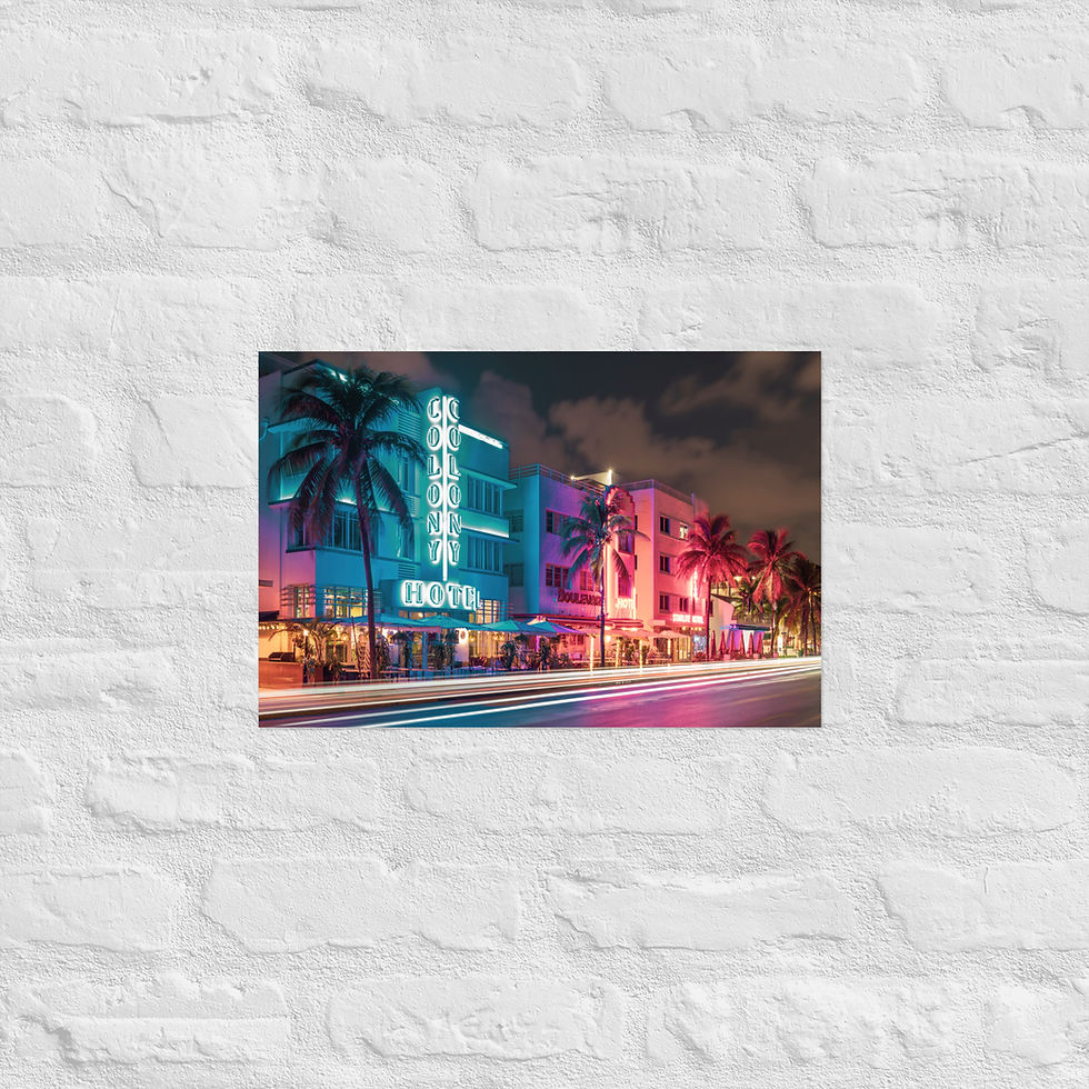 Miniaturbild: Neonnächte am Ocean Drive (3:2) - Druck