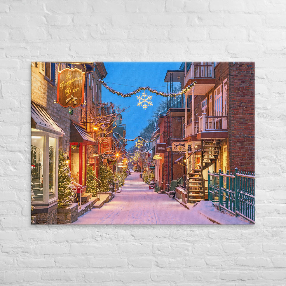 Miniaturbild: Quebec City Winter (4:3) Leinwand