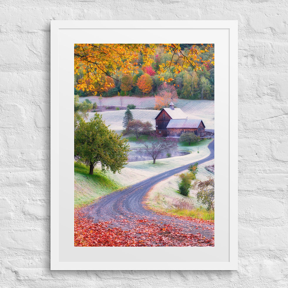 Thumbnail: Scenic Vermont (4:5) - Framed Print