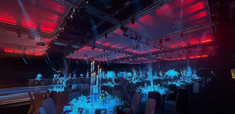 Winter wonderland themed corporate event, P&J Live Aberdeen 
