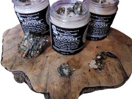 Full Moon Lunar Eclipse Protection Candles for Shadow Work