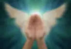 Angelic hands with wings