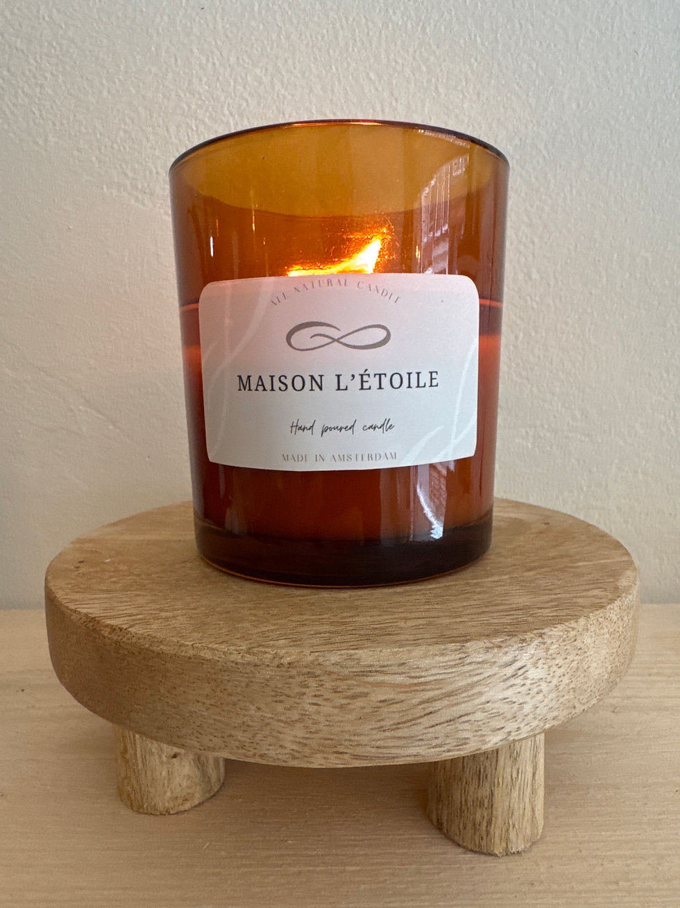 Natural scented soy candle