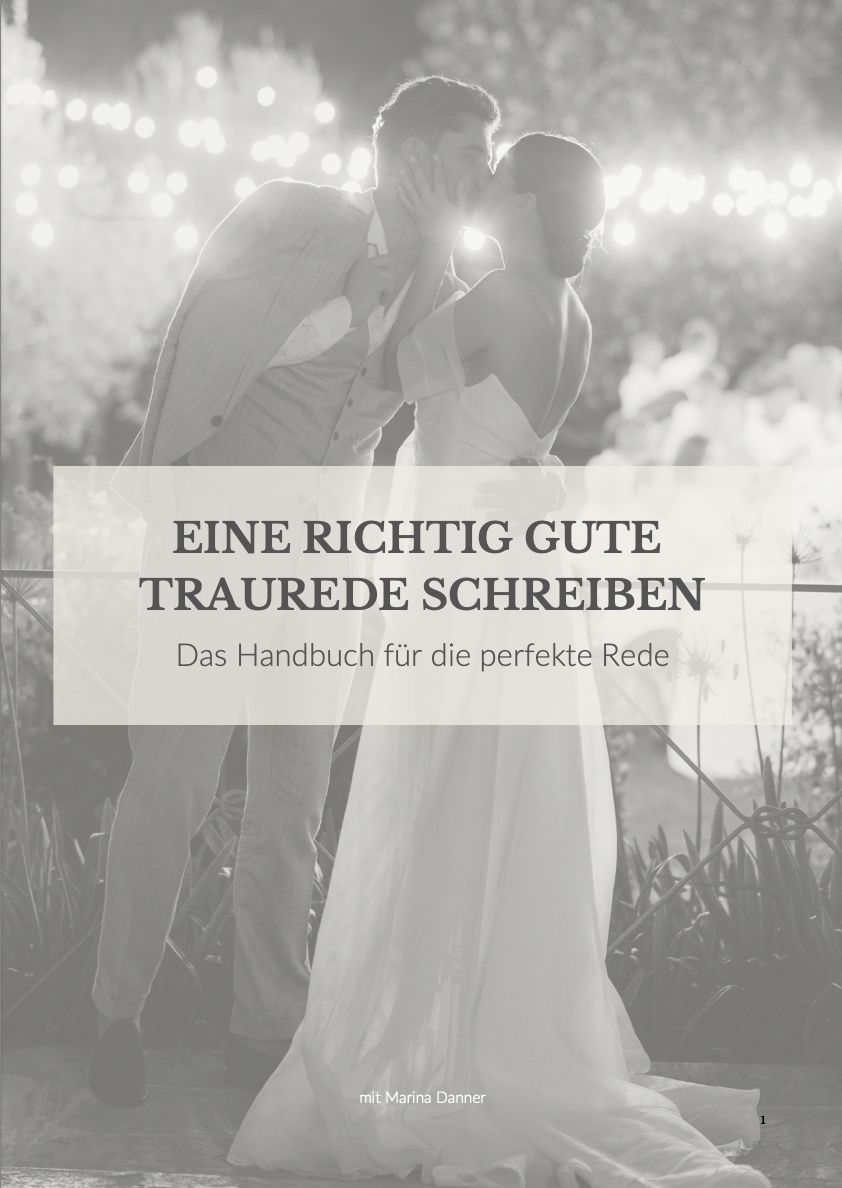 Handbuch: Eine richtig gute Traurede schreiben