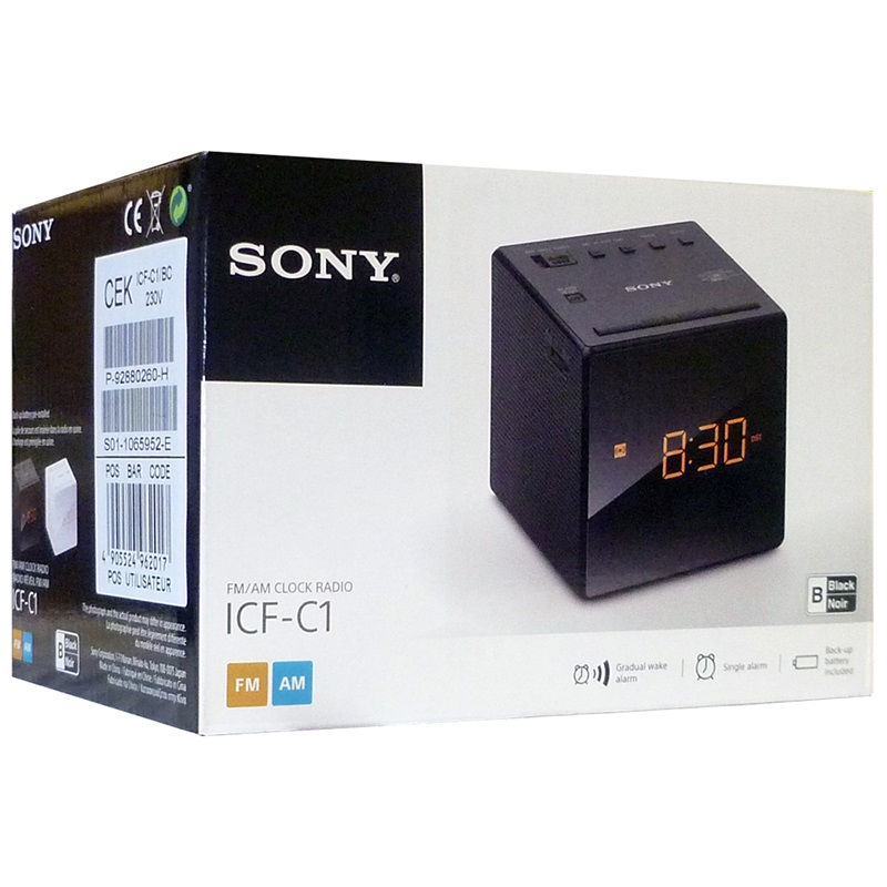תמונה ממוזערת: רדיו שעון מעורר דיגיטלי Sony ICF-C1B
