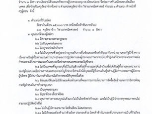ประกาศ เปิดรับสมัครสอบคัดเลือกบุคคลเพื่อจัดจ้างเป็นลูกจ้างชั่วคราว ตำแหน่ง "ครูอัตราจ้าง วิชาเอกคณิตศาสตร์"